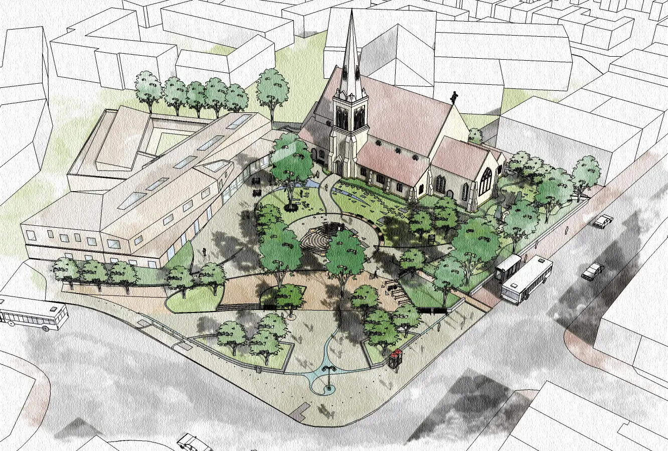 kings heath sketch landscape layout