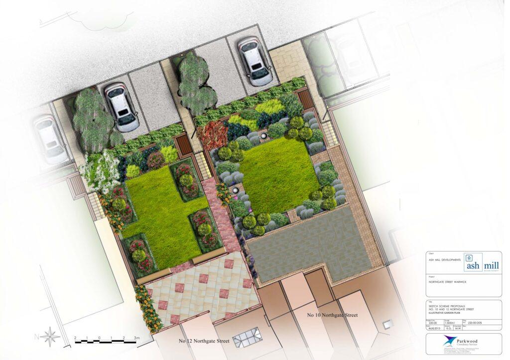 Outline design garden proposals for Northgate