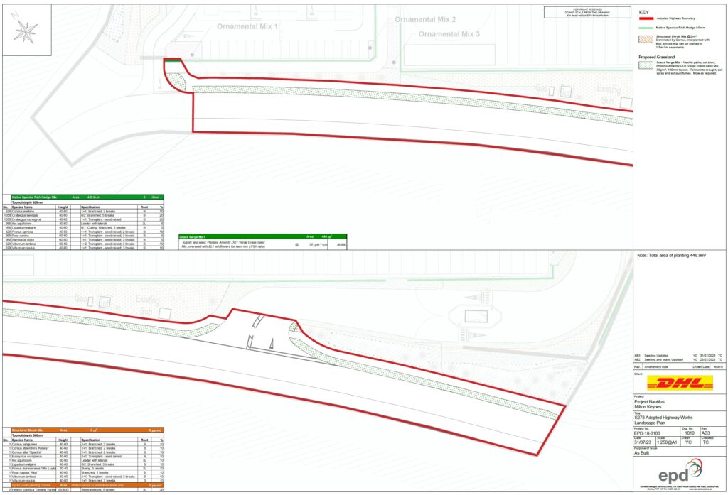 Nautilus soft landscape plan