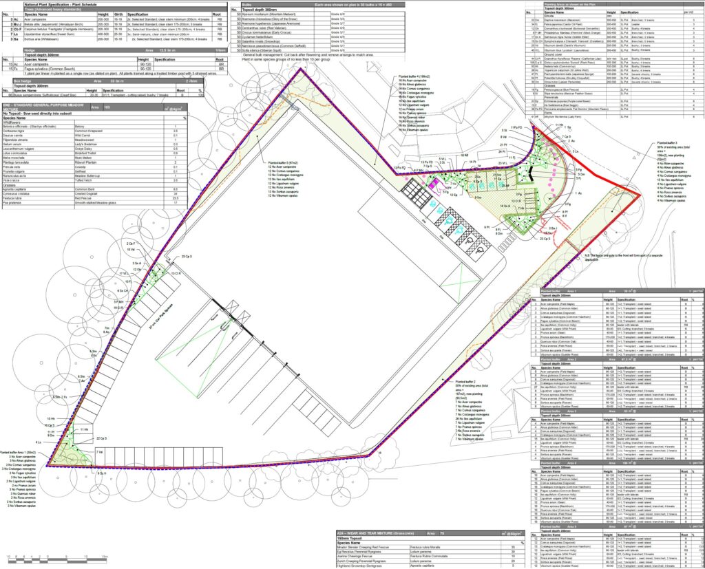 auto trader house soft landscape plan