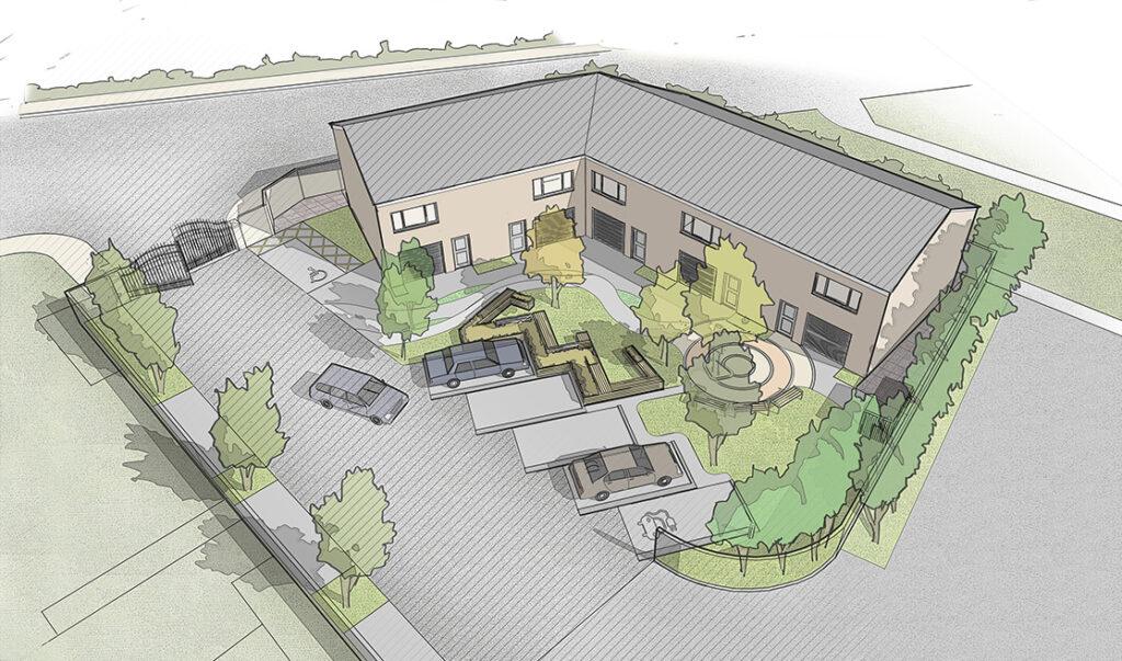 Bromley Croft Cover 3d colour render