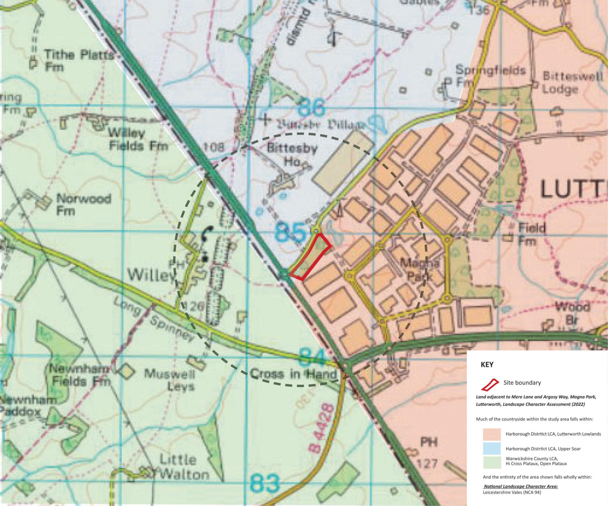 lutterworth landscape character plan