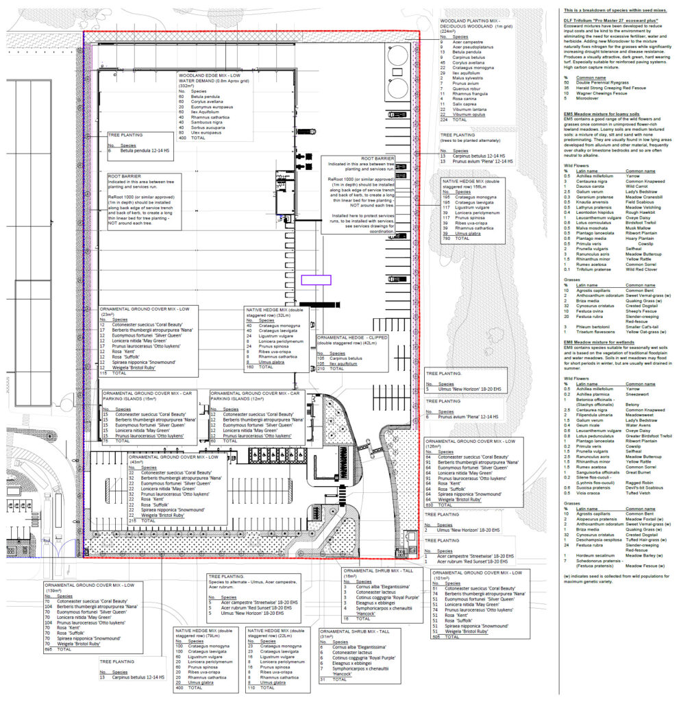 stoke detailed soft landscape plan