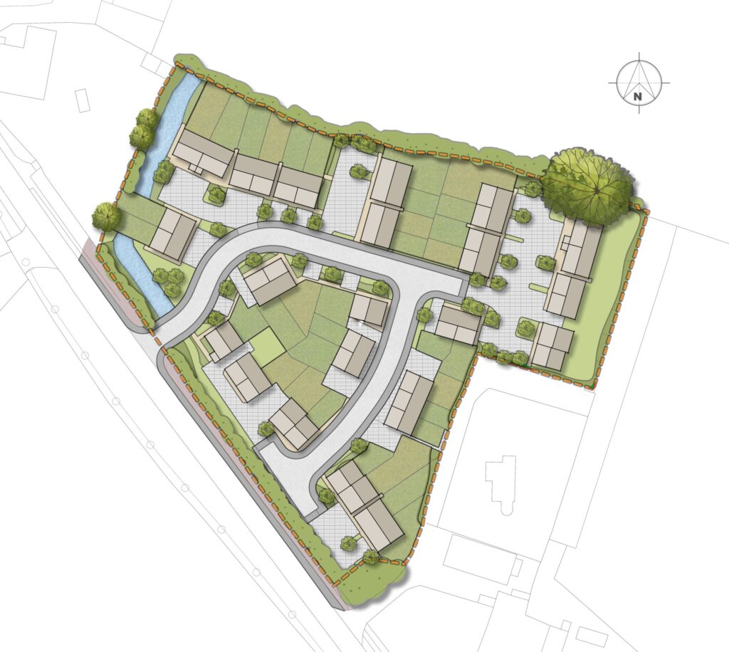 Nursery Site, Gloucestershire masterplan