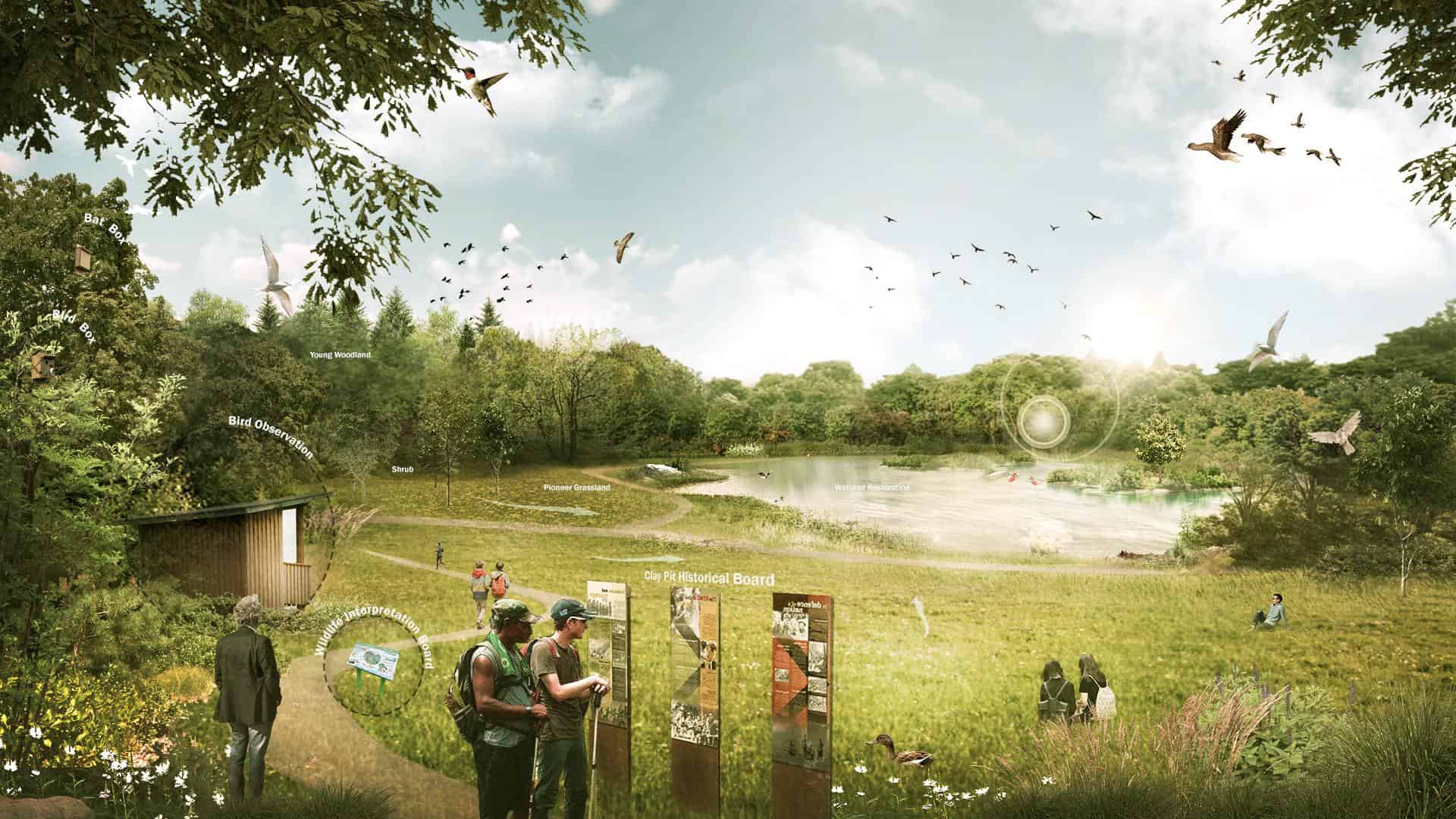 2. Clay Pit Rendering