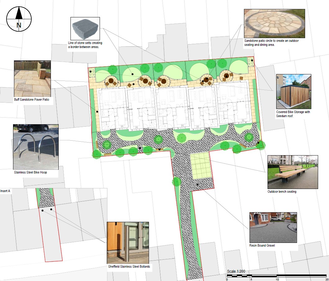 Canterbury Road Housing Development hard landscape plan