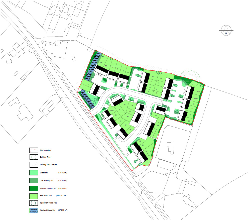 Nursery Site, Gloucestershire masterplan